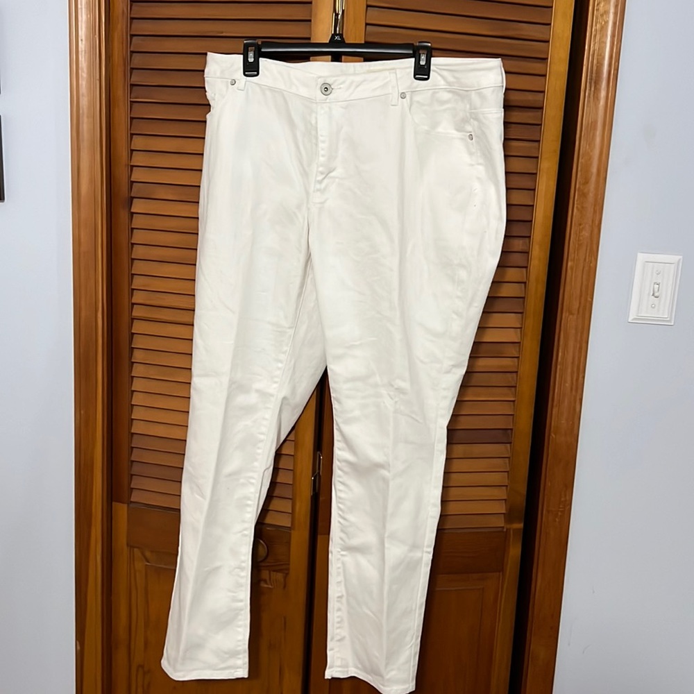 Coldwater Creek white 5 pocket denim jeans